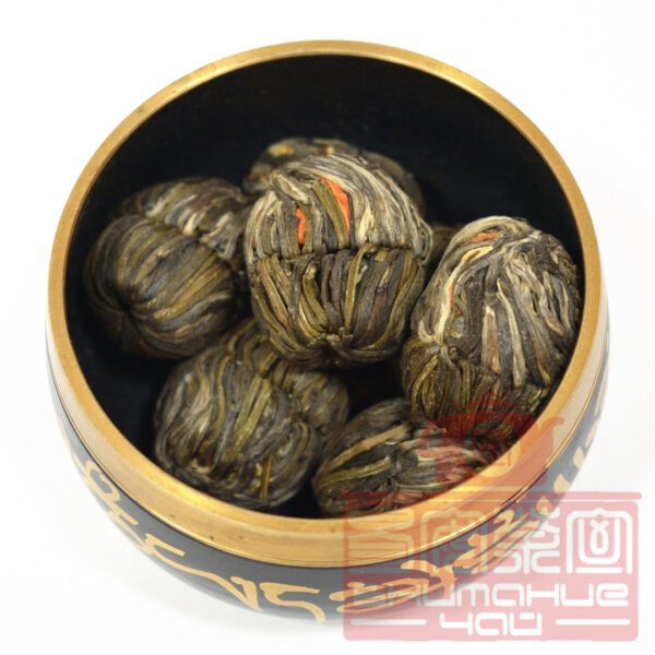 Зелёный связанный чай Сянь Нюй Сань Хуа Рассыпающая Цветы Фея
